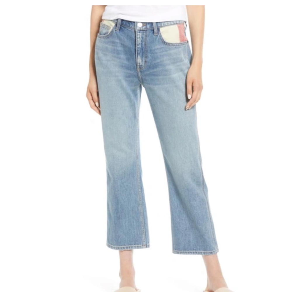 Current Elliott 5 Pocket Vanessa Crop Straight Leg Jeans Size 25